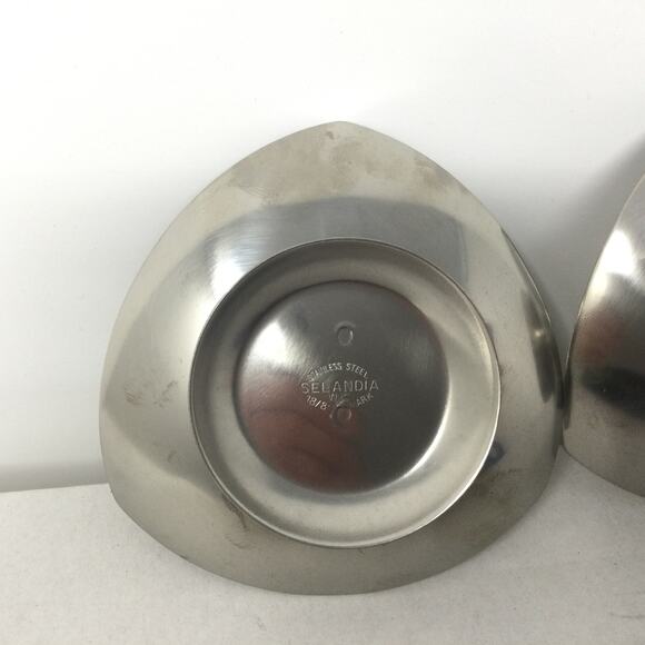 VTG NEW! Selandia Danish Candle Holders Stainless Steel Set NIB Mid Century - Picture 8 of 9